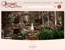 Tablet Screenshot of bouquetflores.com.br